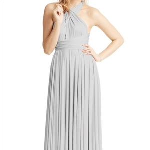 Maxi Convertable Dress- Pewter